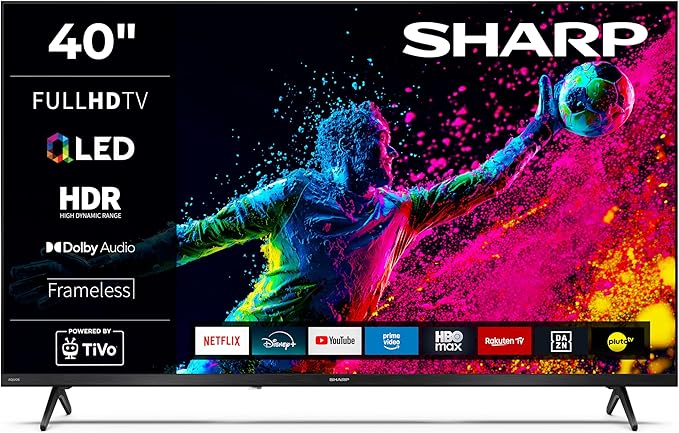 Sharp 40HE3745E – 40" QLED Smart TV Powered by TiVo
