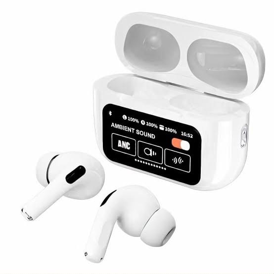 A9 Pro 2 Earbuds with LCD Touchscreen Display