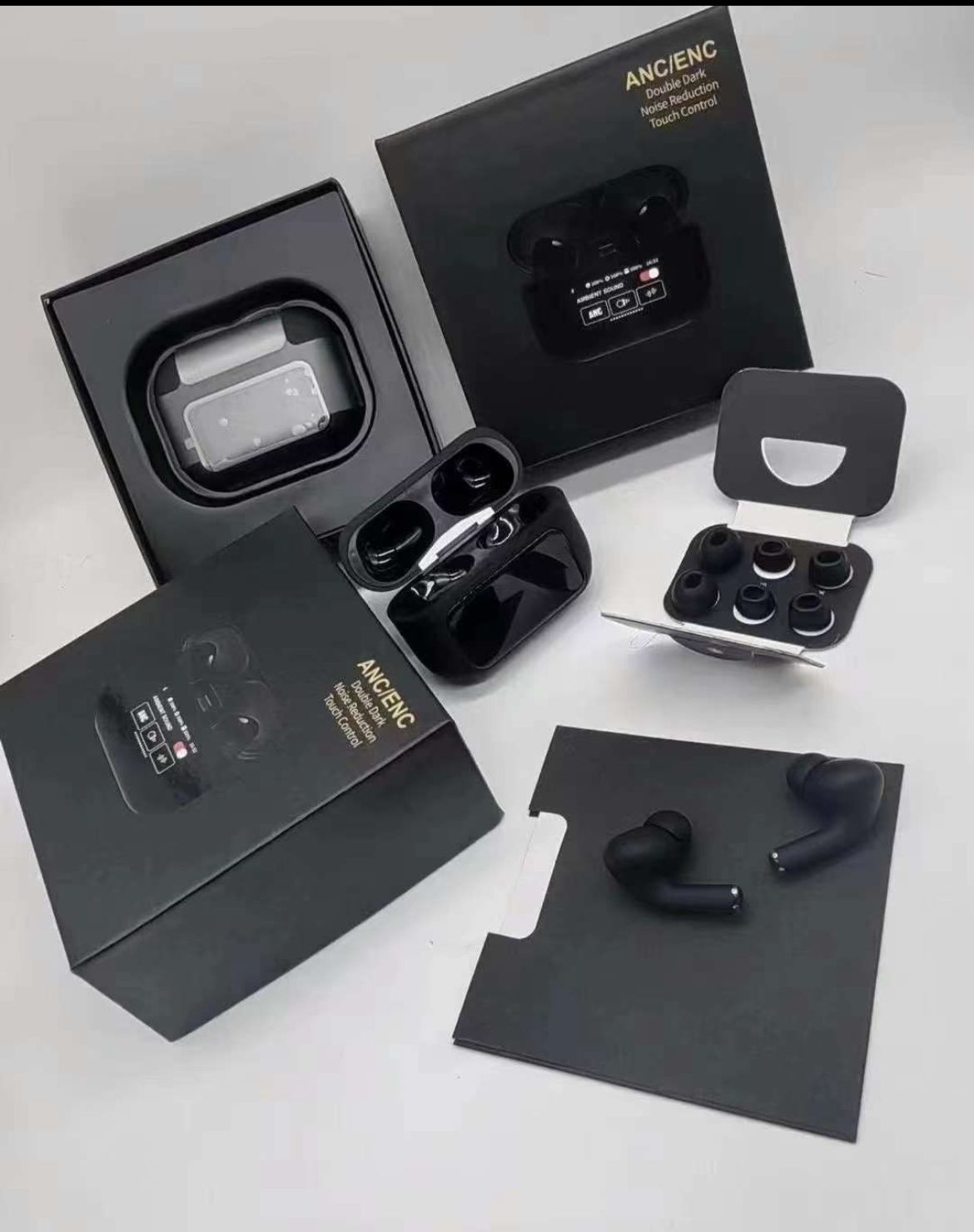 A9 Pro 2 Earbuds with LCD Touchscreen Display