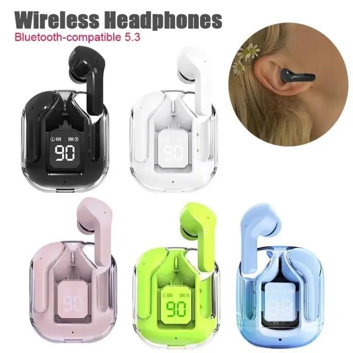 Air31 Wireless Earbuds – Transparent Design, Seamless Performance, and a Free Silicone Pouch